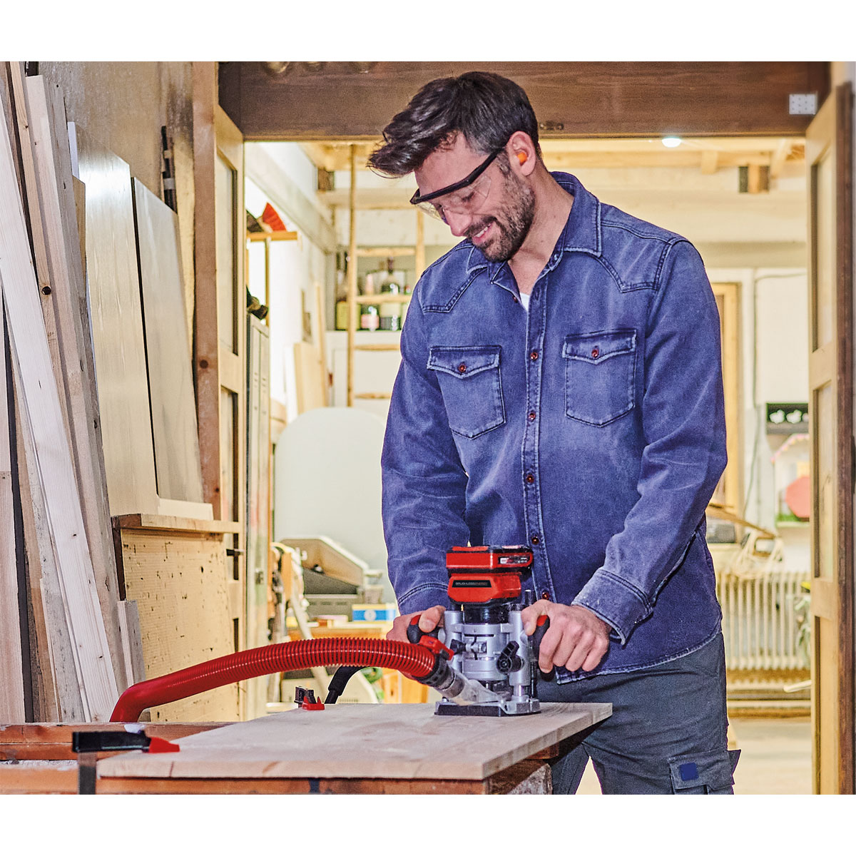 Einhell  Akku-Oberfräse /-Kantenfräse TP-RO 18 Set Li BL - Solo Bild 12