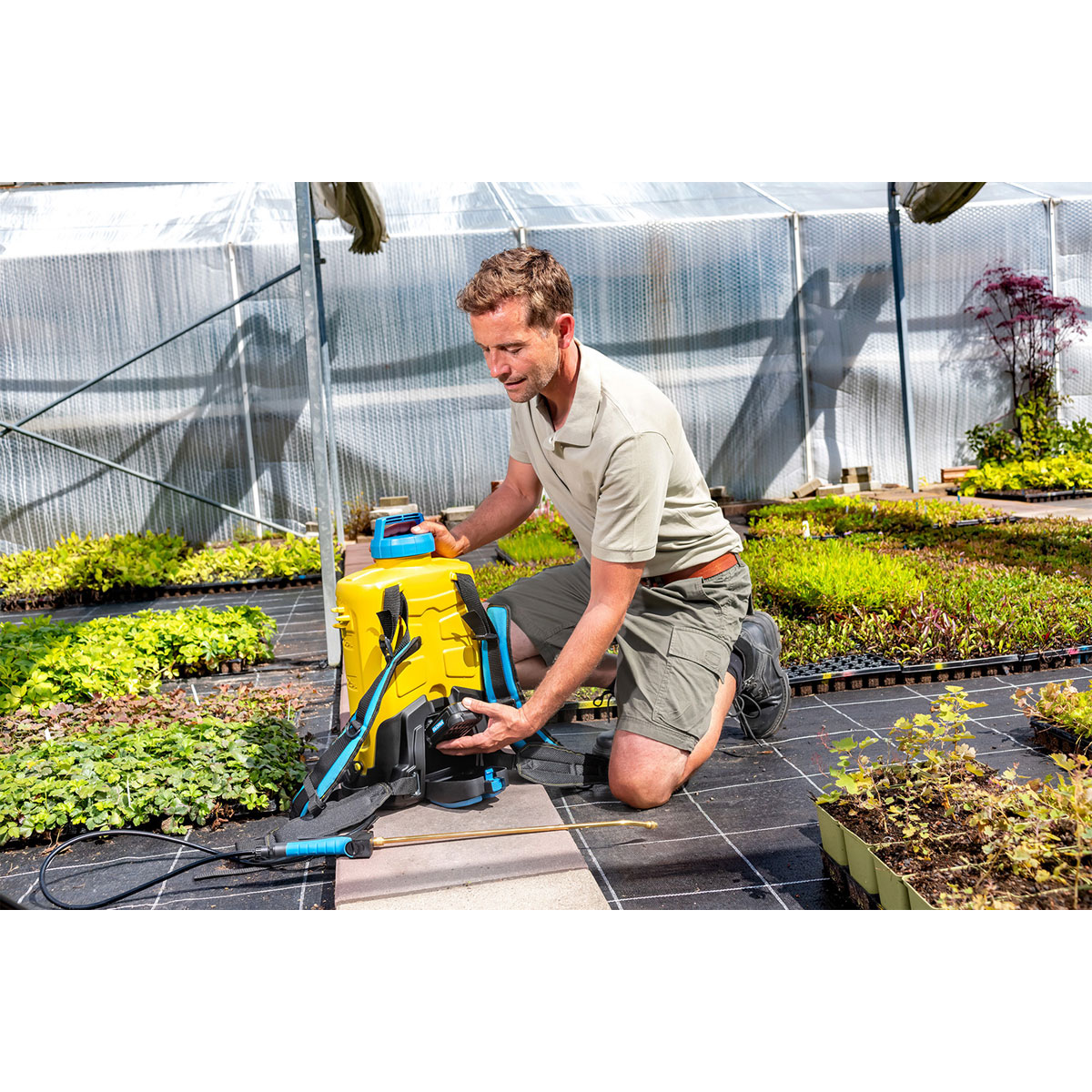 Gloria Akku-Rückensprüher 18V 12 L inkl Hohlkegel- und Flachstrahldüse ohne Akku Bild 4