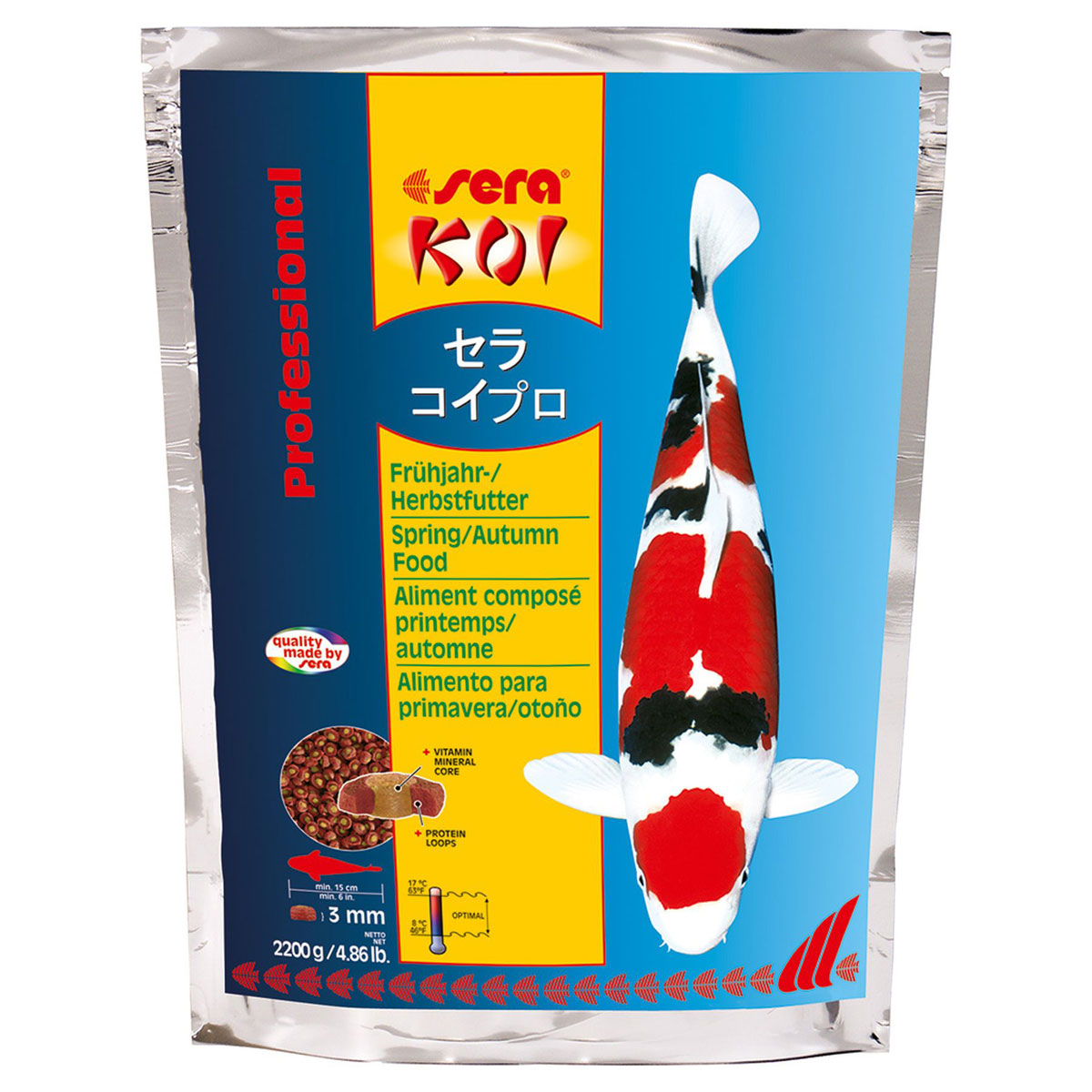 sera KOI Professional Frühjahr-/Herbstfutter 2,2kg