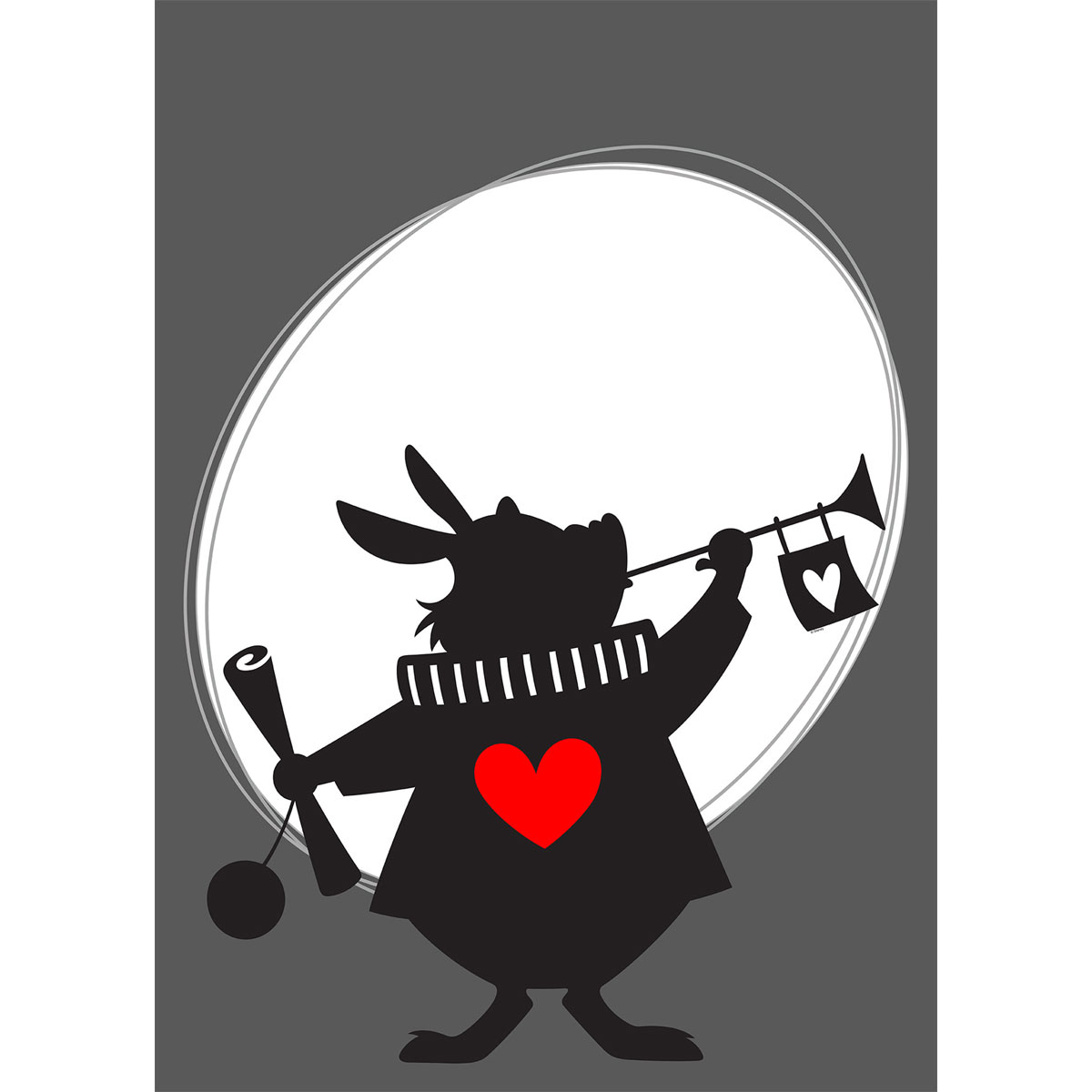 Komar  Wandbild Alice Rabbit 50x70 cm Bild 2