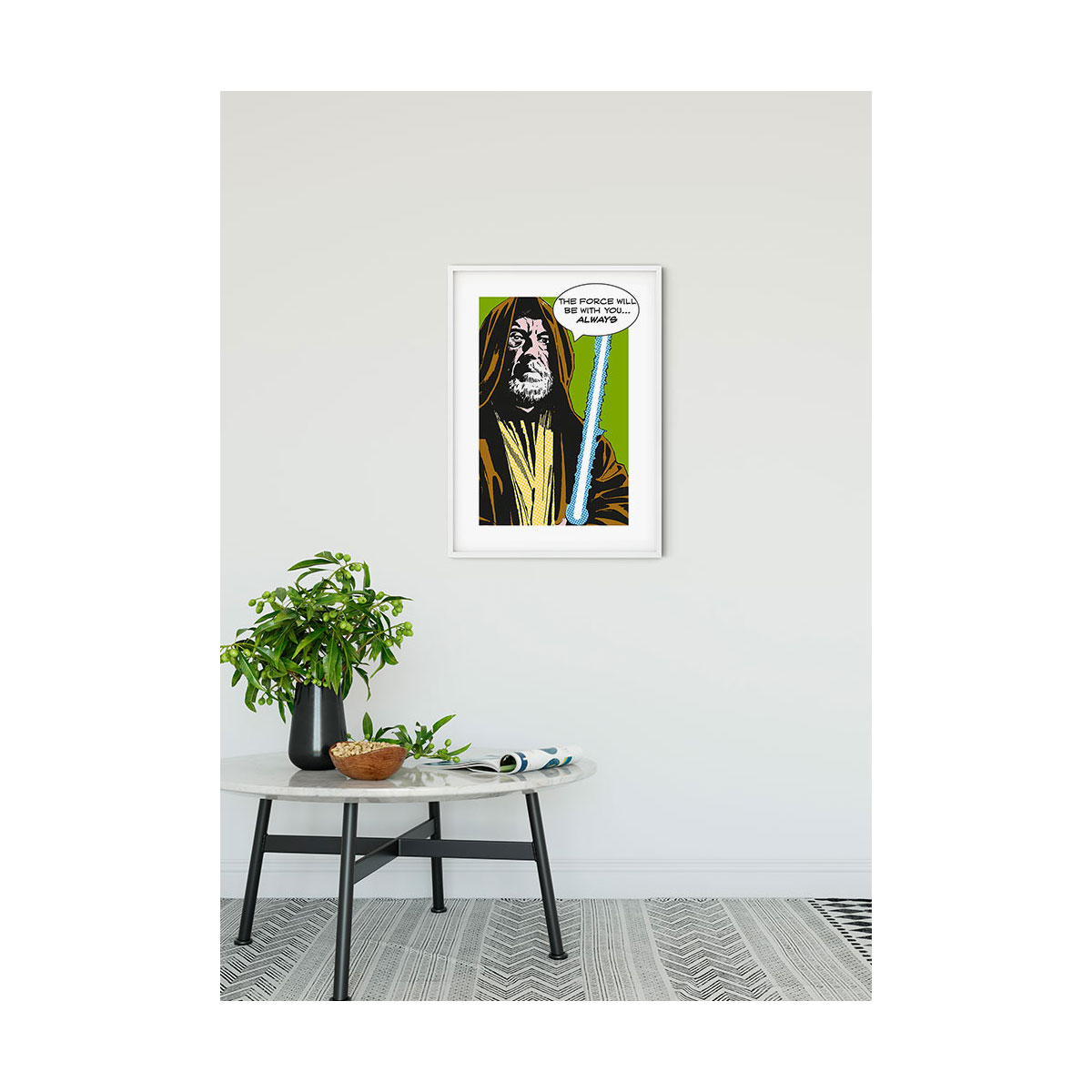 Komar  Wandbild Star Wars Classic Comic Quote Obi Wan 40x50 cm