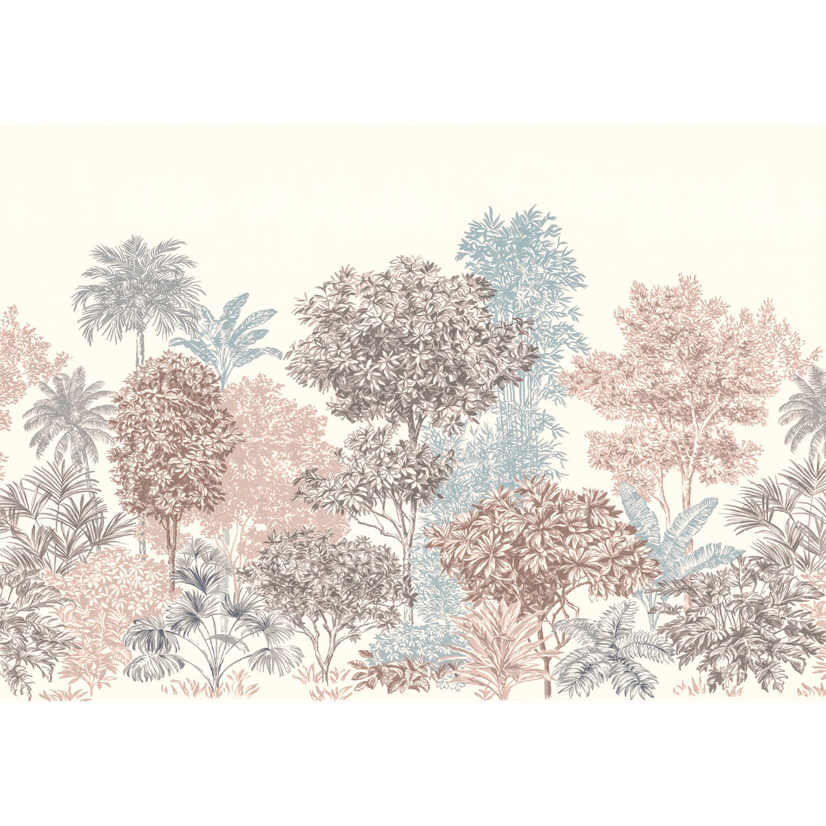 Komar  Vlies Fototapete Painted Trees 400x280 cm Bild 2