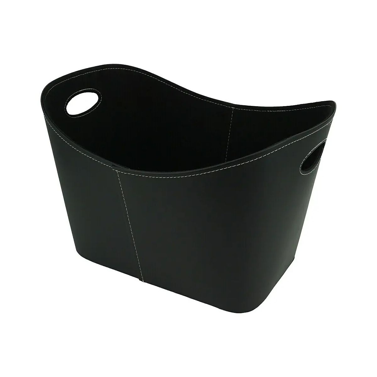 Valo Kunstlederkorb, schwarz, L55xB35xH40cm