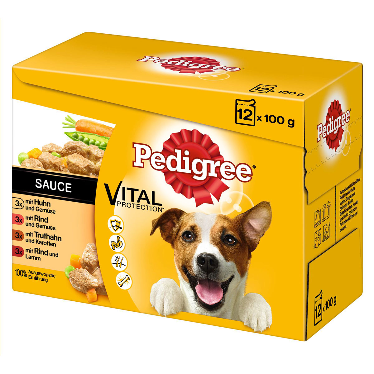 Pedigree  Portionsbeutel Adult in Sauce im Multipack 12 x 100g