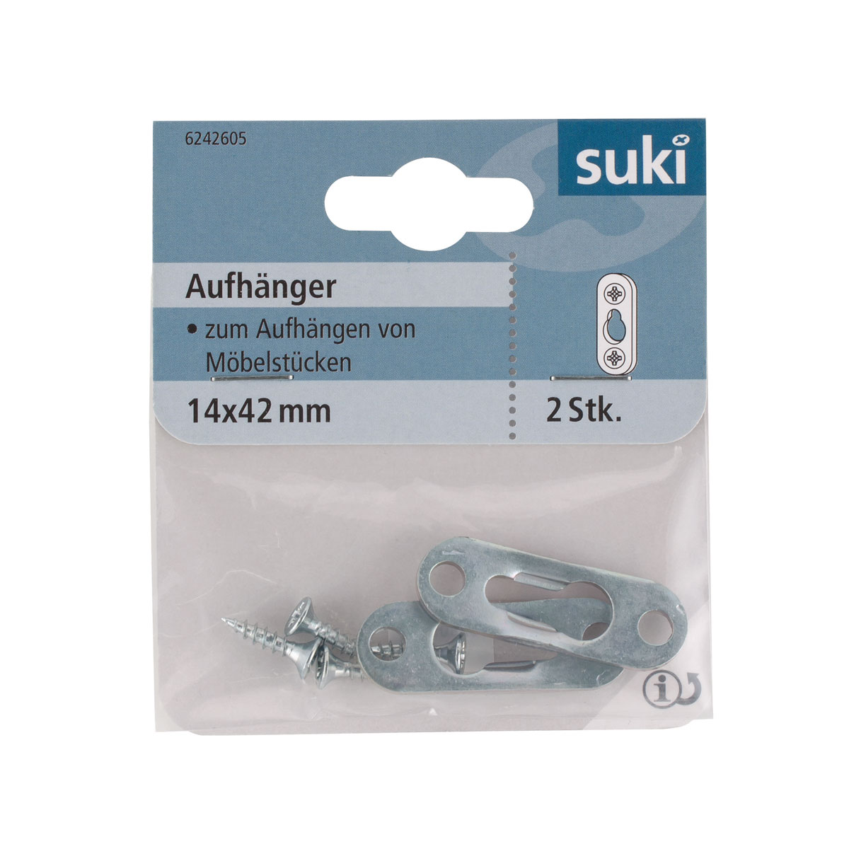 Suki Aufhänger verzinkt 42 mm 2 Stück Bild 1