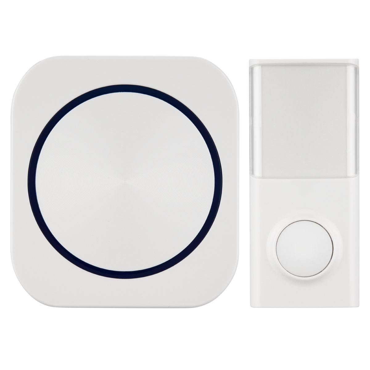 REV Ritter  Funk-Gong mit Taster kompakte Bauform mit Licht 58 Melodien 50m weiß