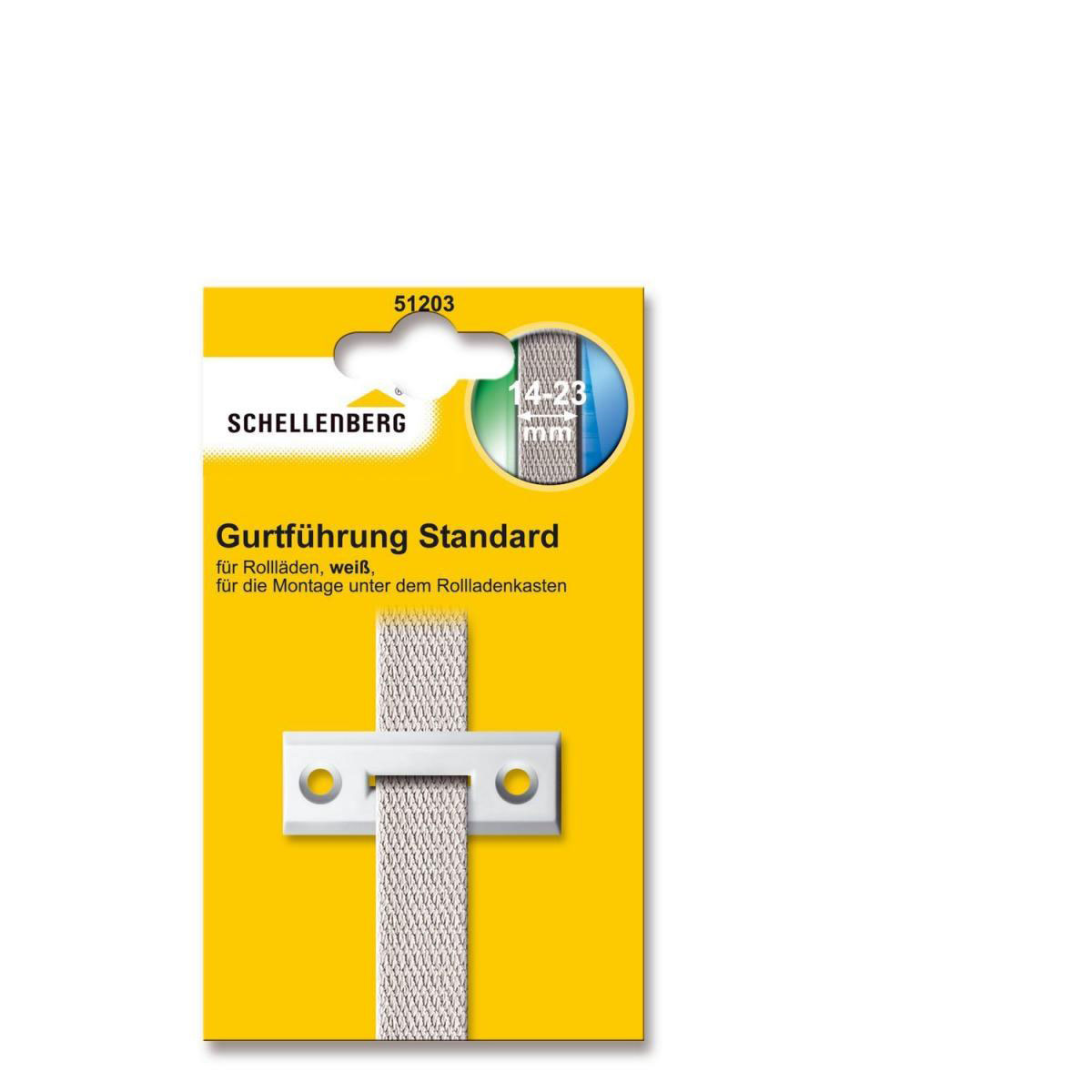 Schellenberg Gurtführung eckig für 14-23 mm Gurtband weiß Bild 2