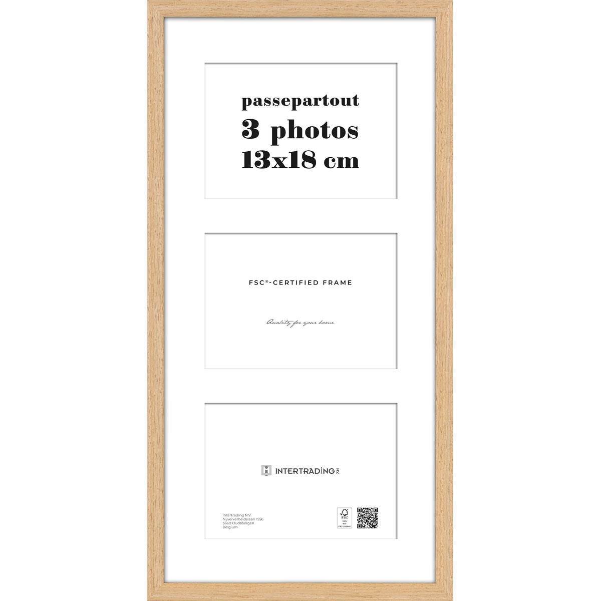 Bilderrahmen Quebec 25x51 cm Eiche