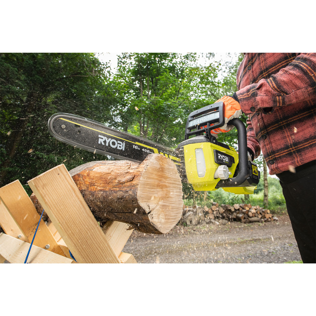 Ryobi Akku-Kettensäge RY36CX40B-160 40 cm inkl 6,0 Ah Akku u Ladegerät Bild 2
