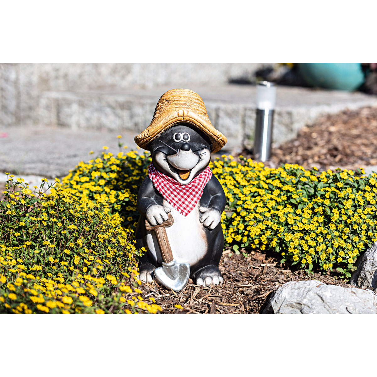 Maulwurf mit Schaufel 21 x 19 x 40 cm Bild 2