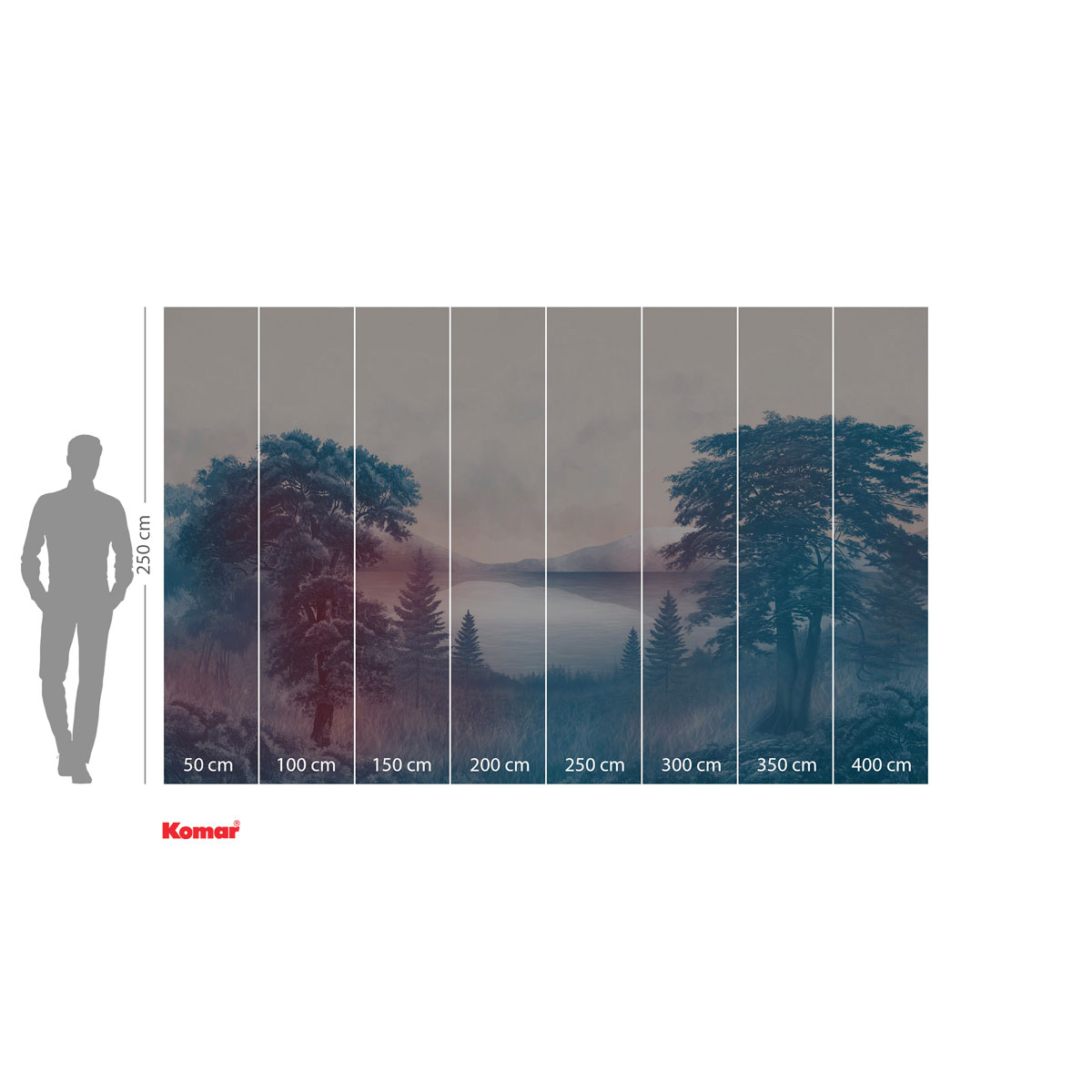 Komar  Vlies Fototapete Forestland 400x250 cm Bild 3