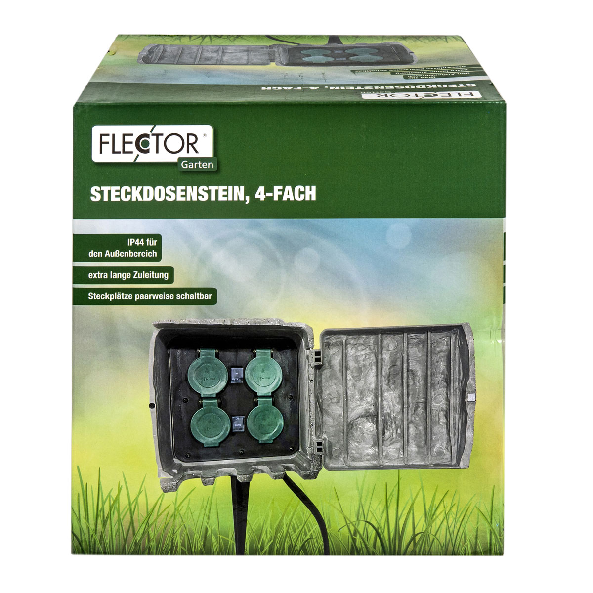 Flector Garten Steckdosenstein 4- Fach Bild 7