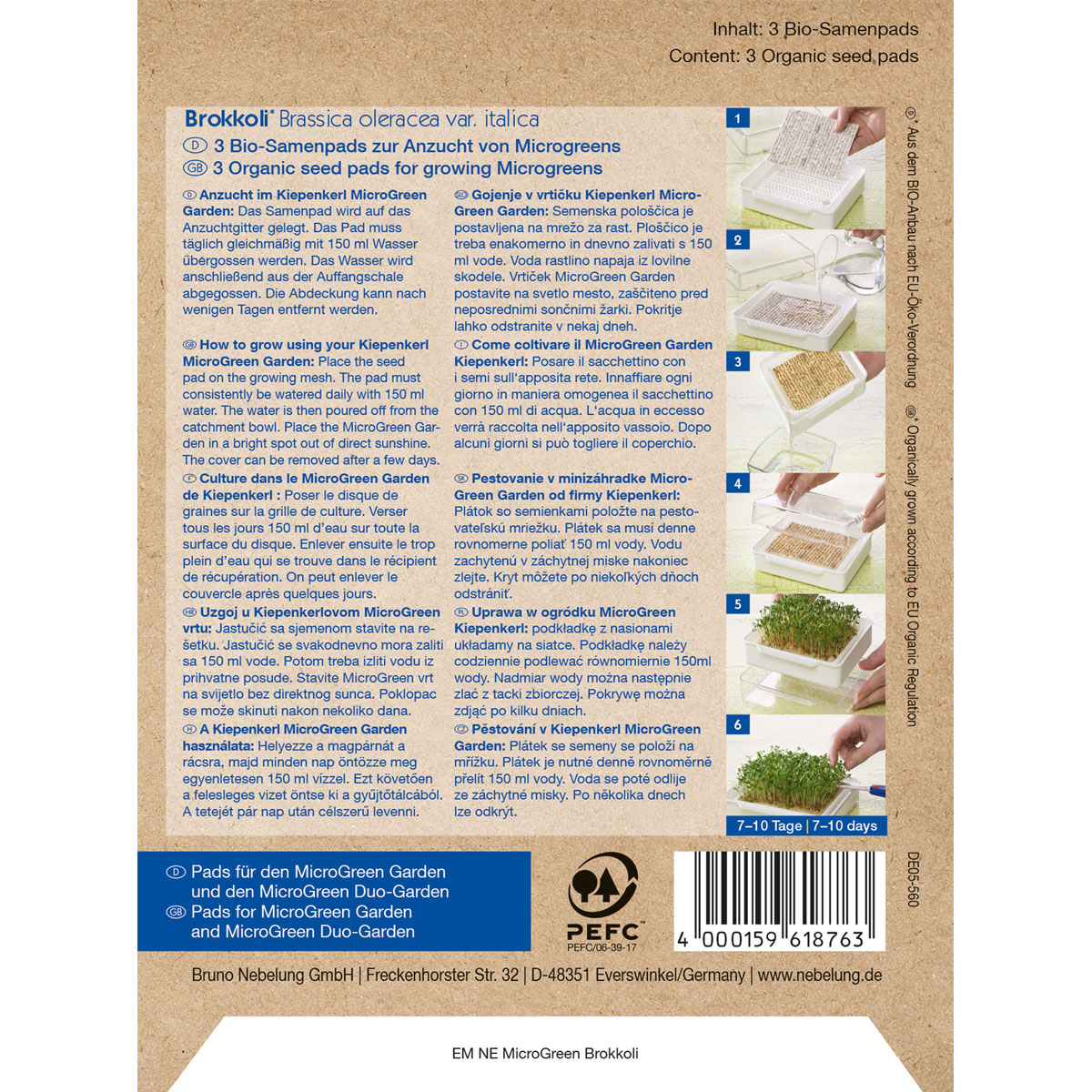 Kiepenkerl Nachfuellpads Brokkoli BIO Bild 2