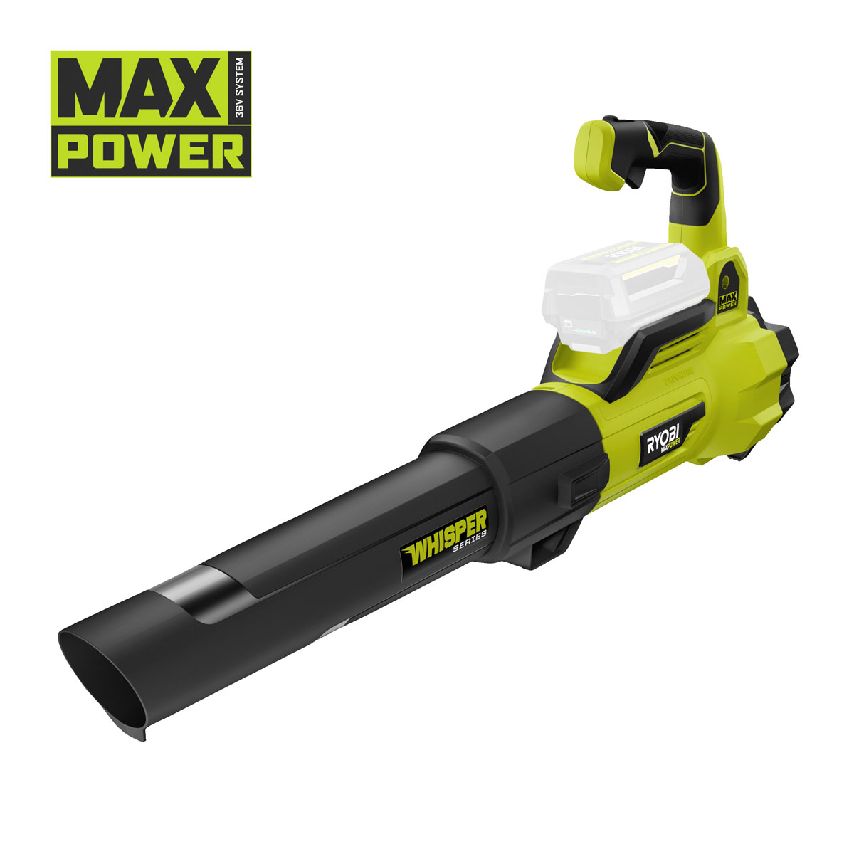 Ryobi Akku-Laubgebläse RY36BLXA-0 15,6 m³/min ohne Akku u Ladegerät