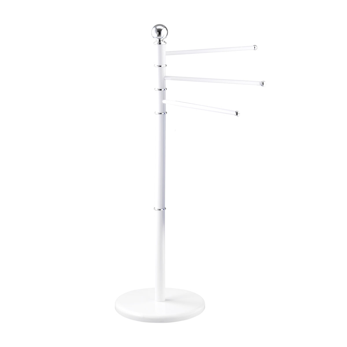 Wenko  Exclusiv Handtuchständer Weiß mit 3 Armen Kleiderständer Bild 1