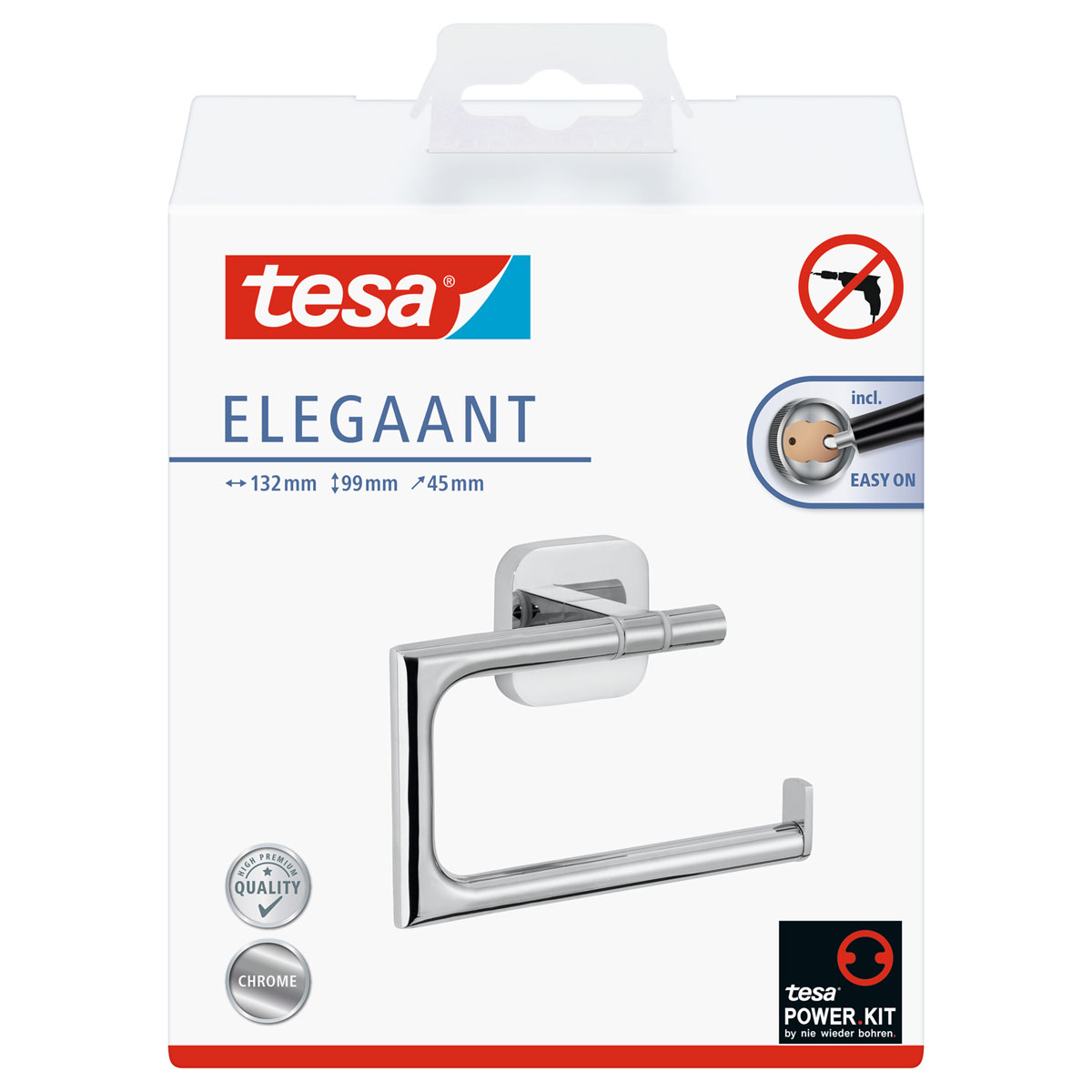 Tesa Toilettenrollenhalter ohne Deckel Elegaant Bild 2