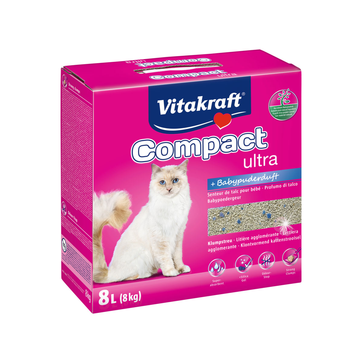 Vitakraft Katzenstreu Compact Ultra Plus 8kg klumpend
