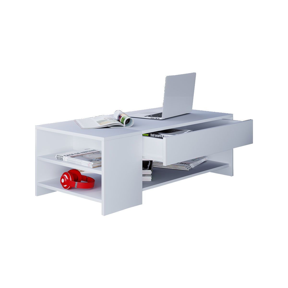 Couchtisch Tindus weiß/weiß