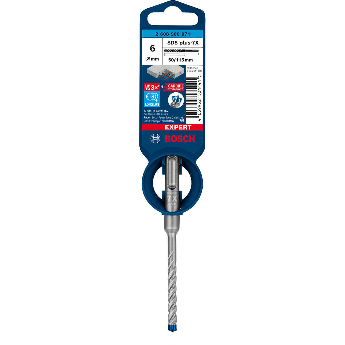 Bosch Professional  Expert SDS plus-7X Hammerbohrer 6 x 50 x 115 mm Bild 2