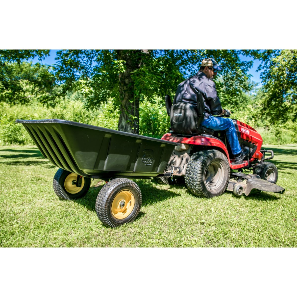 Polar Schubkarre Anhänger 283L 175x94x71cm