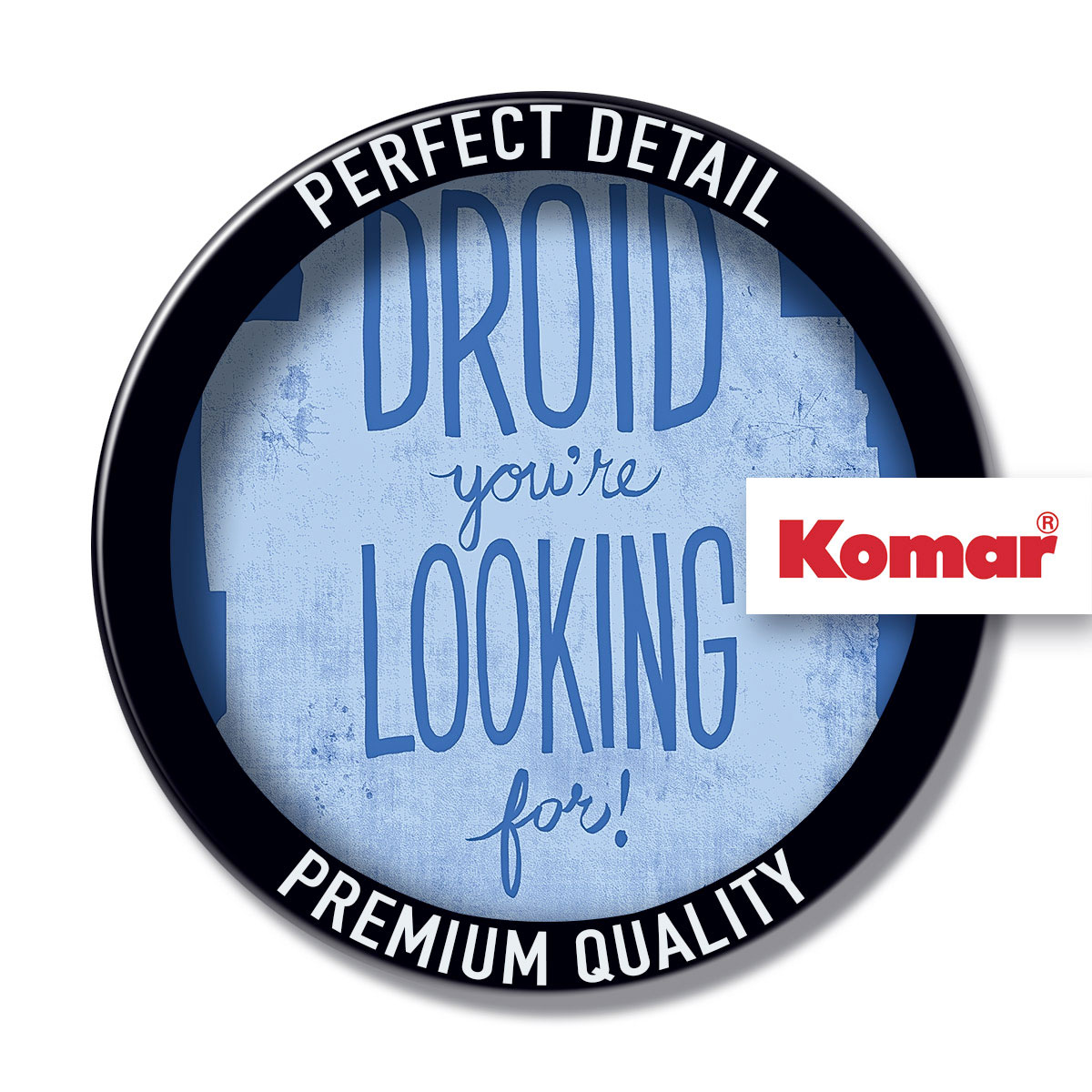 Komar  Wandbild Star Wars Silhouette Quotes R2D2 30x40 cm Bild 3