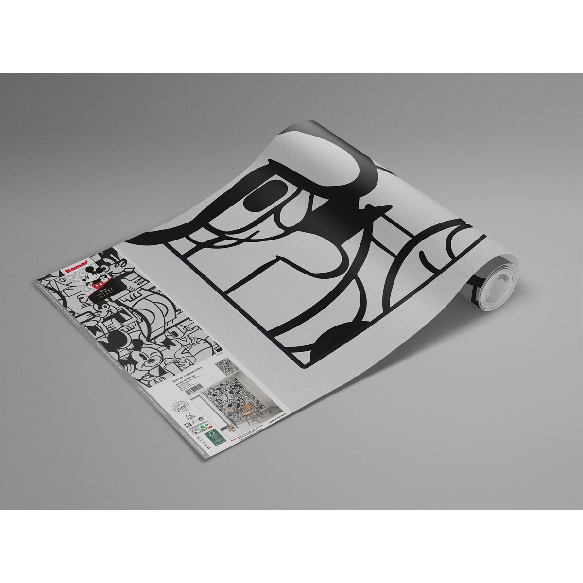 Komar  Vlies Fototapete Mickey Constructive 200x280 cm Bild 4