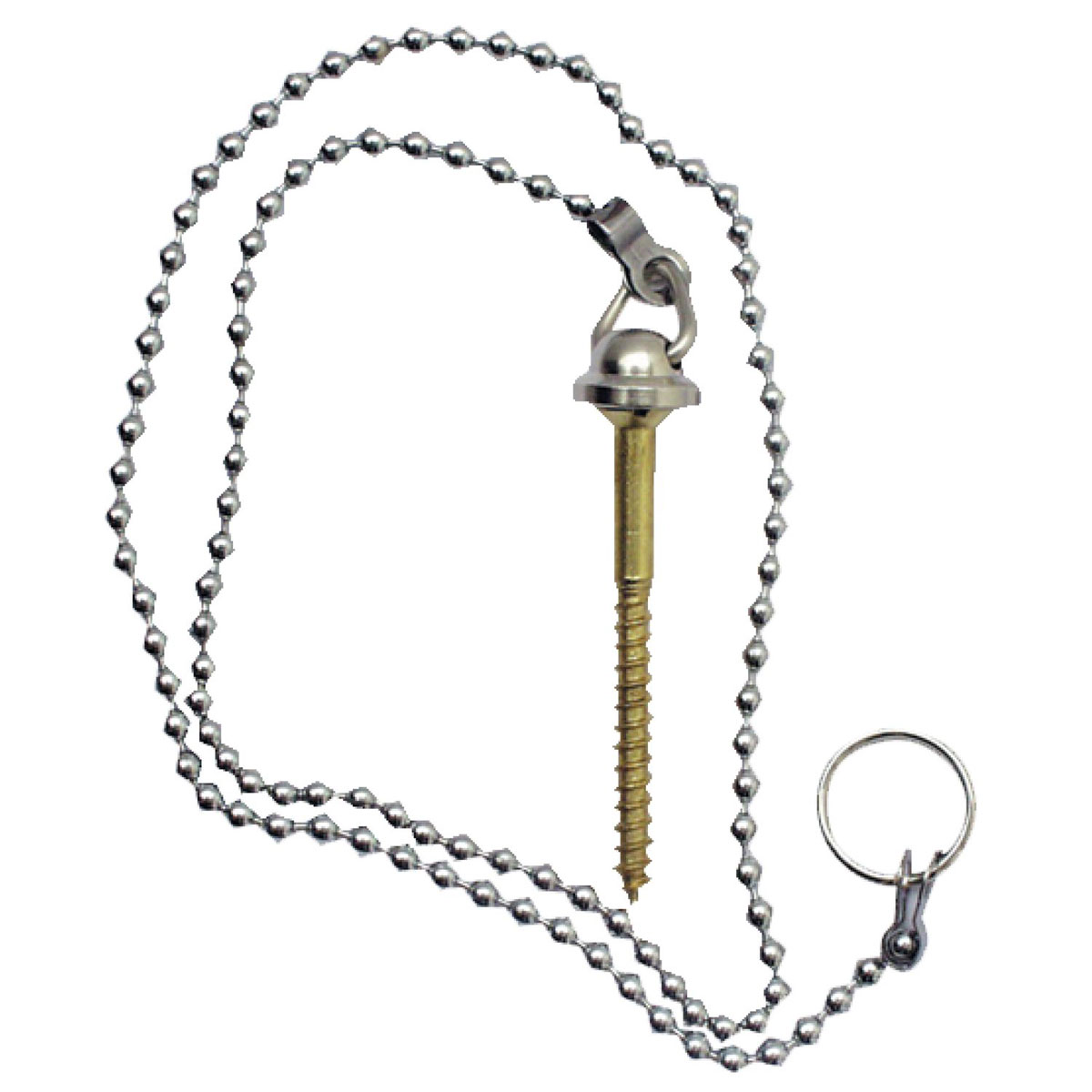 Cornat Kugelkette mit Holzschraube 50 cm chrom