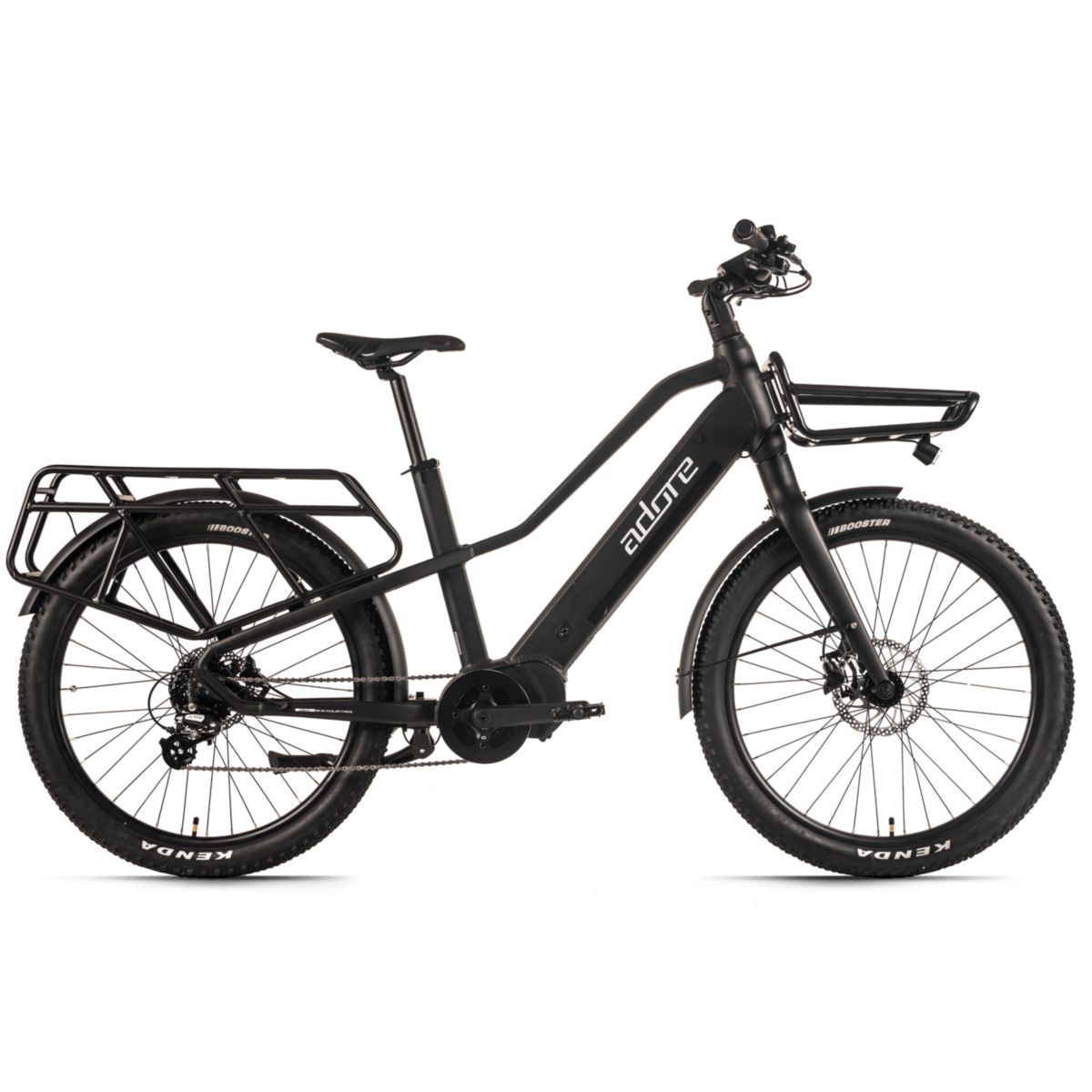 KS Cycling ADORE E-Citybike 26" Alu Urban E-Bike CX-501 Mittelmotor 85NM / 15Ah Schwarz matt