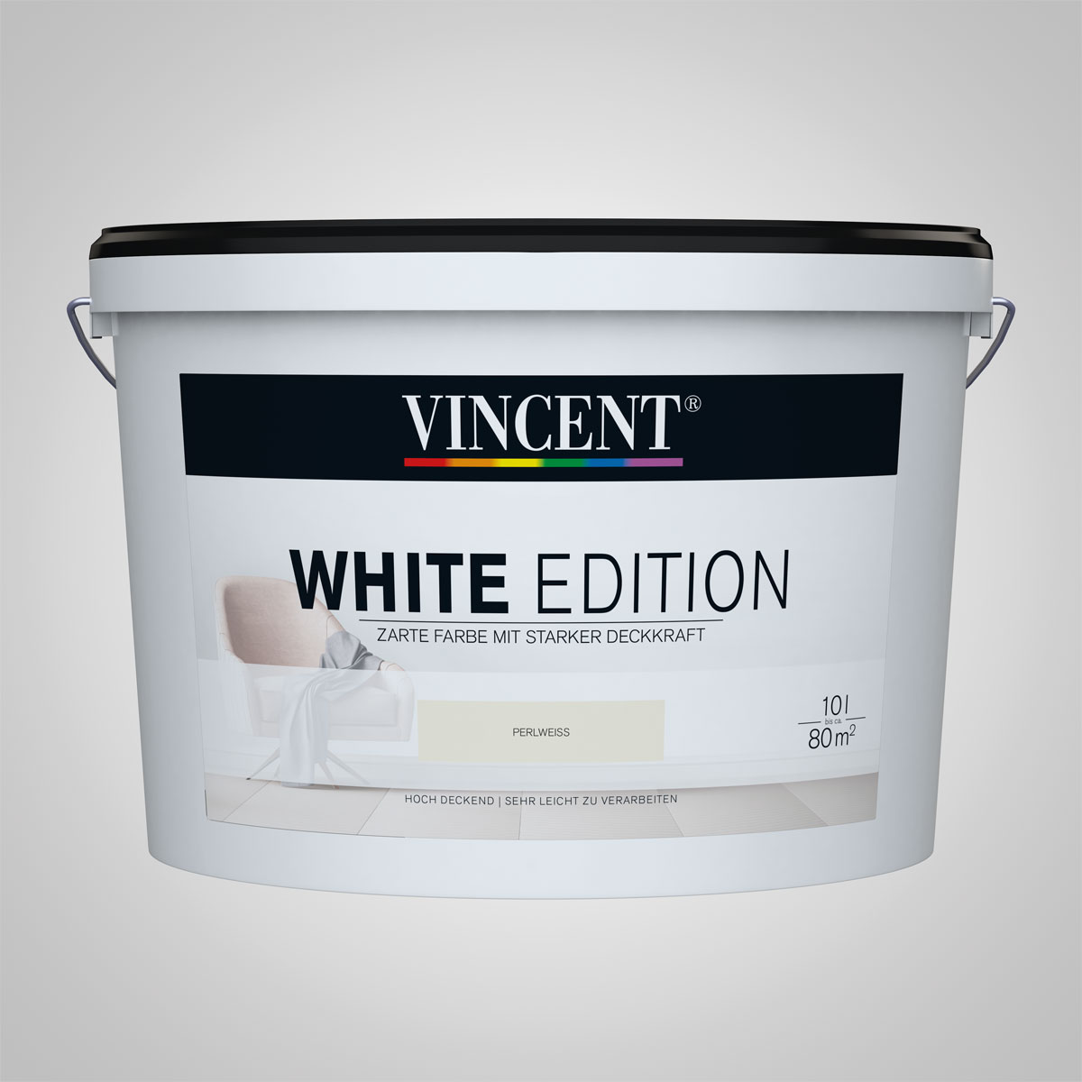 Vincent White Edition Perlweiß 10 L