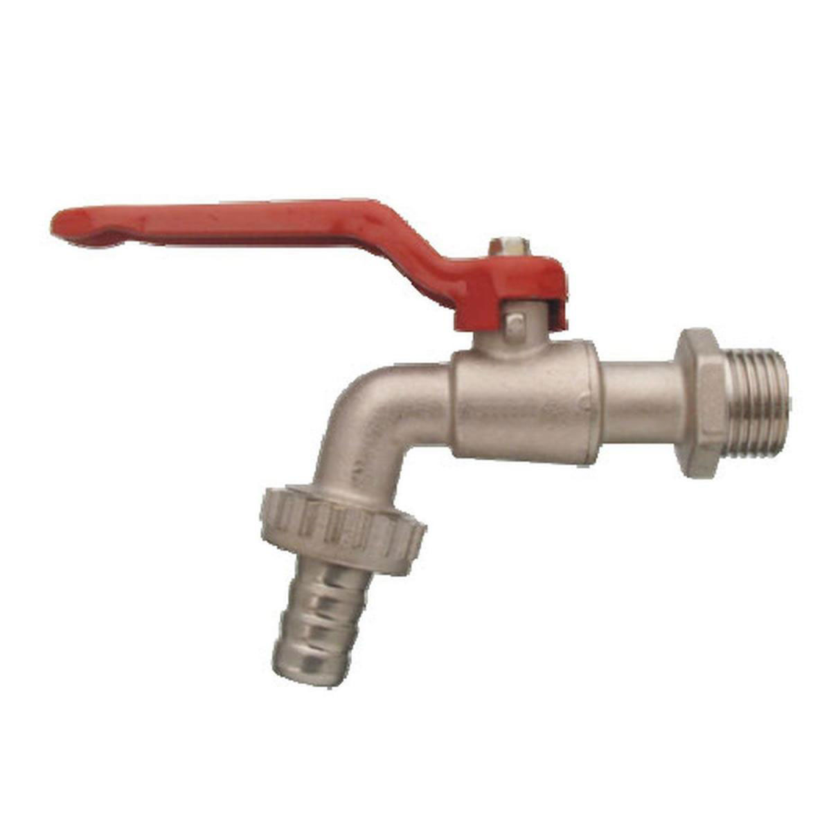 Kugel-Auslaufventil 3/4 matt-Chrom