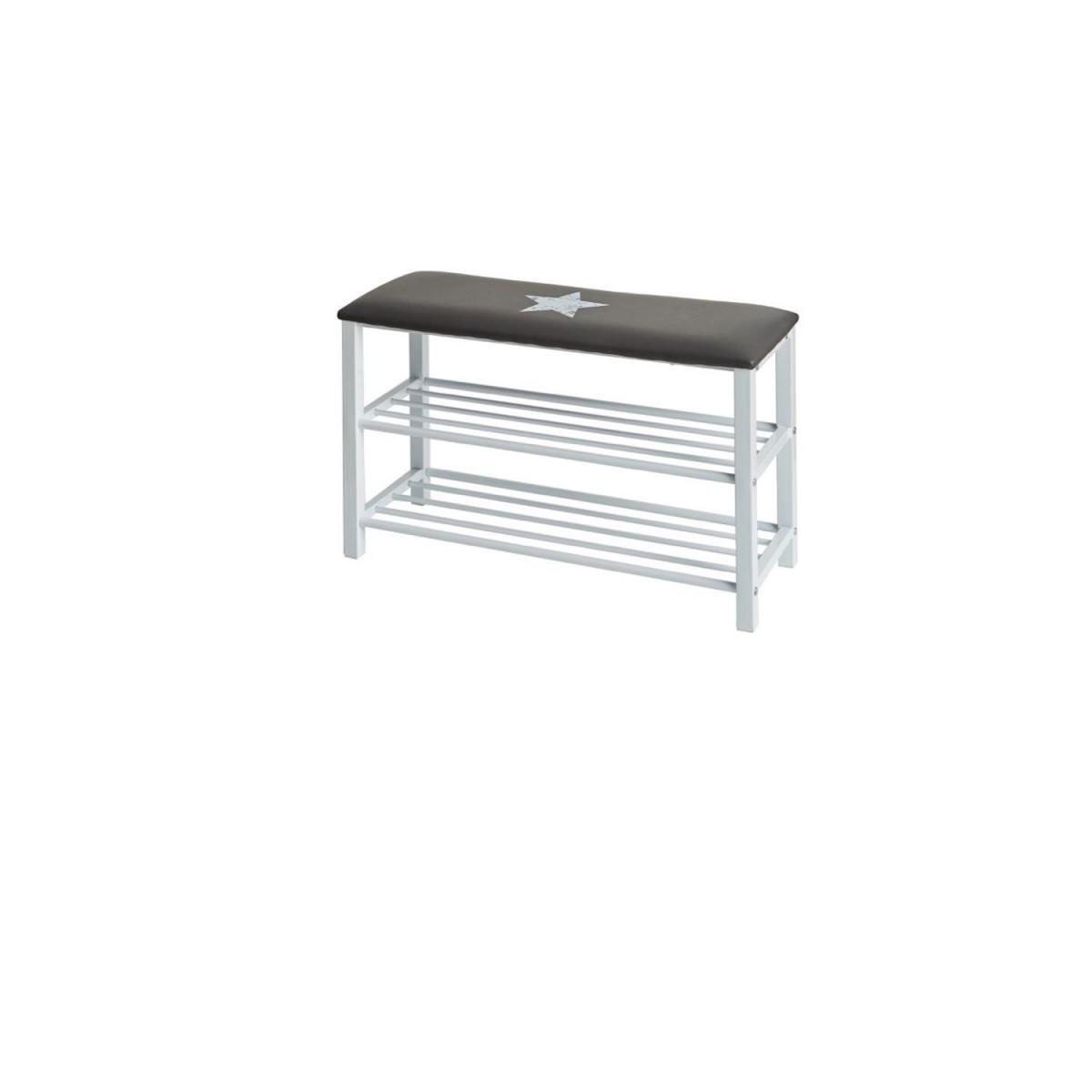 Schuhbank mit Sitzkissen Stern ca 78 x 48 x 30 cm
