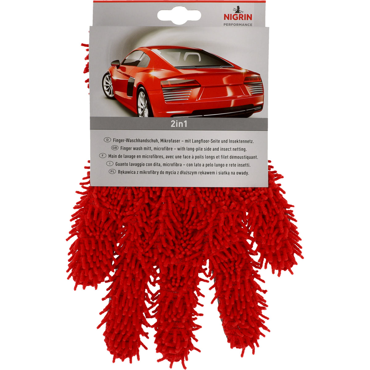 Nigrin  Mikrofaser Finger-Waschhandschuh