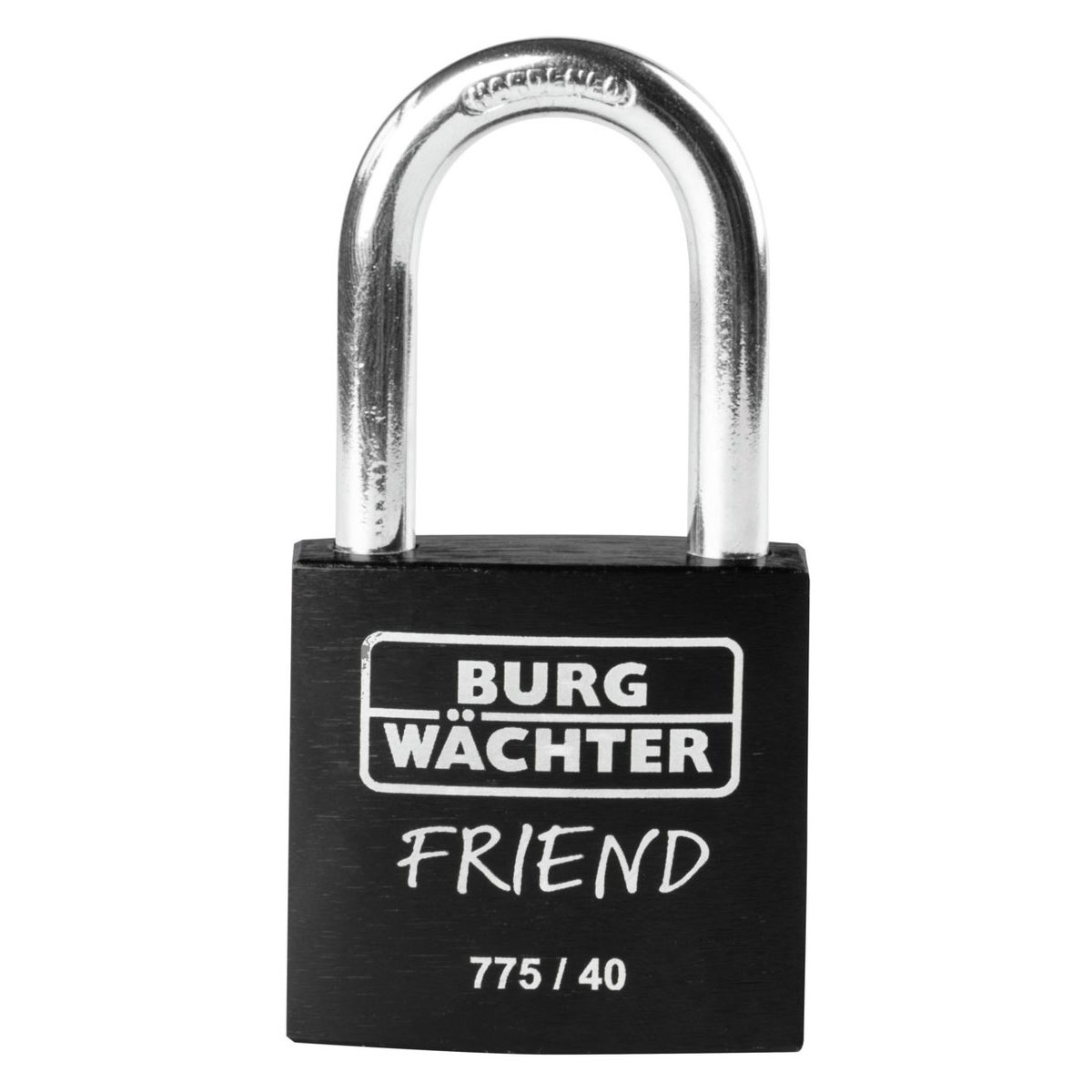 Burg Wächter Zylinder-Vorhängeschloss 775 40 35 39,6 x 76,6 x 15,8 mm schwarz