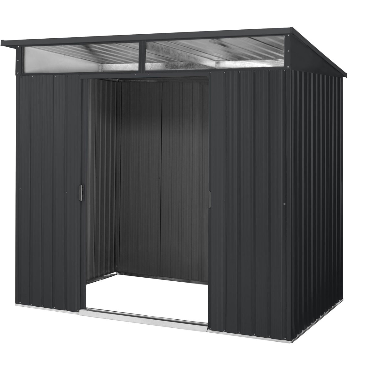 Pergart Gerätehaus Lübeck 4m² anthrazit matt Bild 3