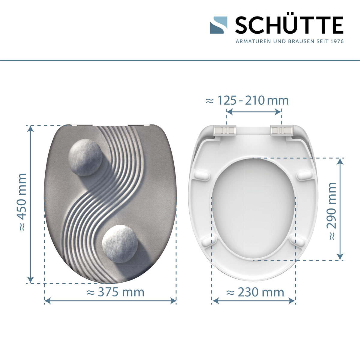 Schütte Duroplast WC-Sitz YING und YANG mit Absenkautomatik Bild 7