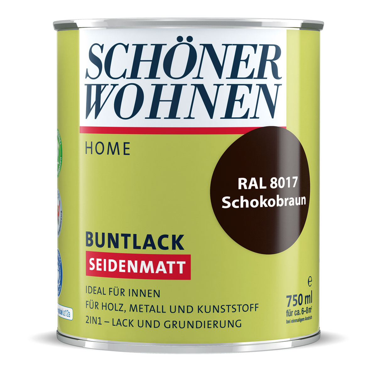 Schöner Wohnen Farbe Buntlack Home schokobraun seidenmatt 750 ml