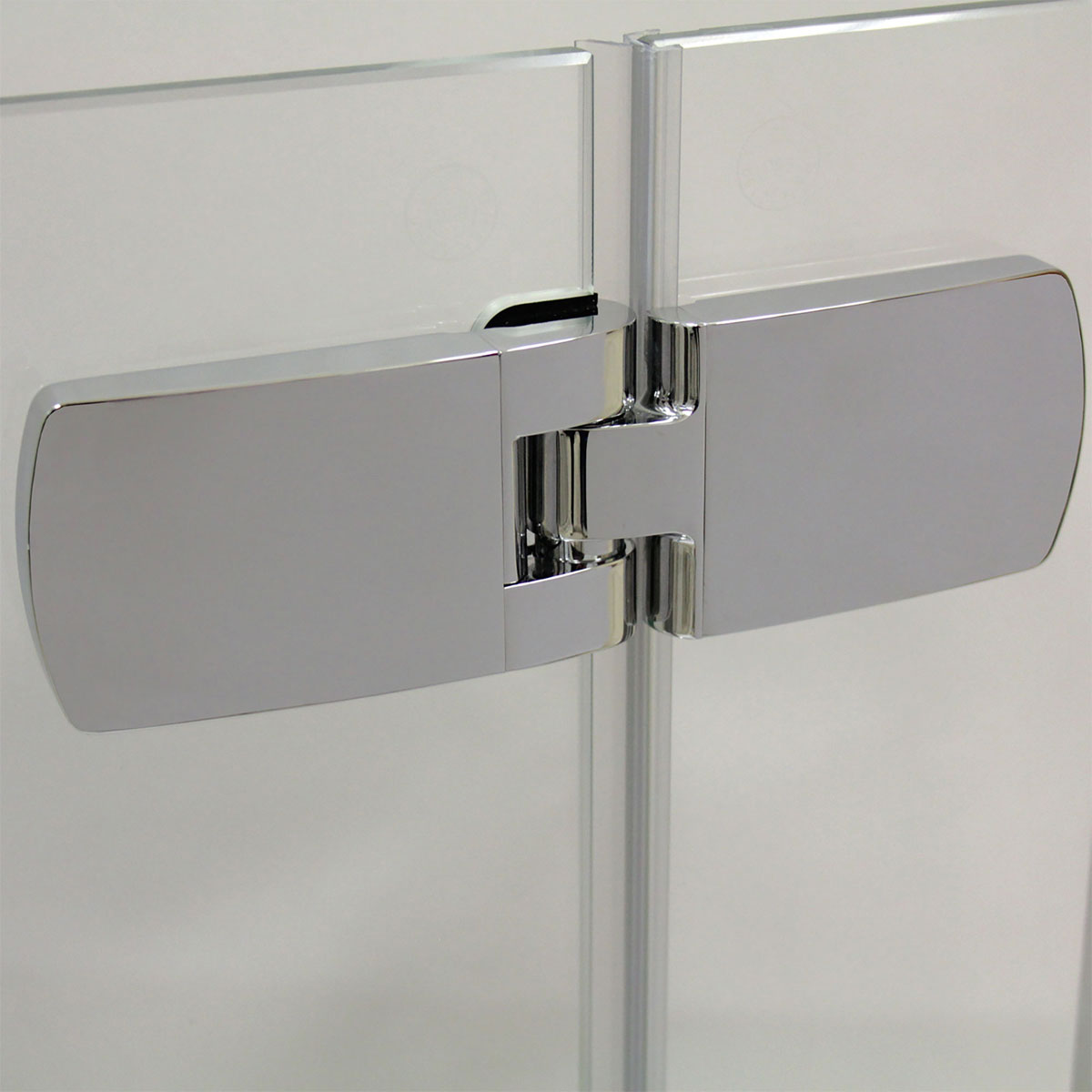 Breuer  Drehtür Avanta mit Festteil für Nische, Anschlag links, alu chromeffekt, Klarglas, 800 mm Bild 3