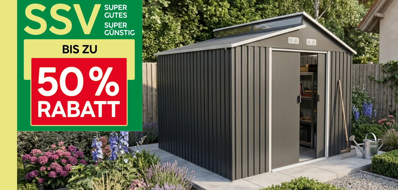 SSV - bis zu 50% Rabatt - Gerätehaus Bild