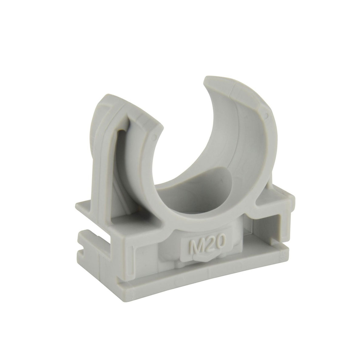 Rohr-Klemmschelle EN20 grau 8 Stück