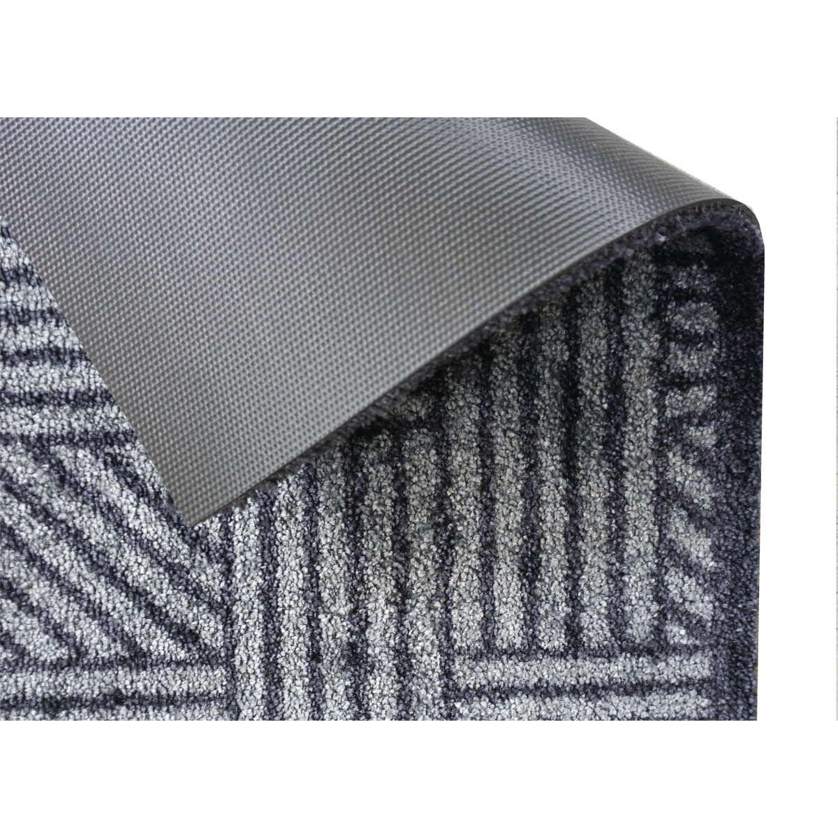 Schöner Wohnen  Schmutzfangmatte „Manhattan“, Streifen-Gitter/grau-anthrazit, 50x70 cm Bild 2