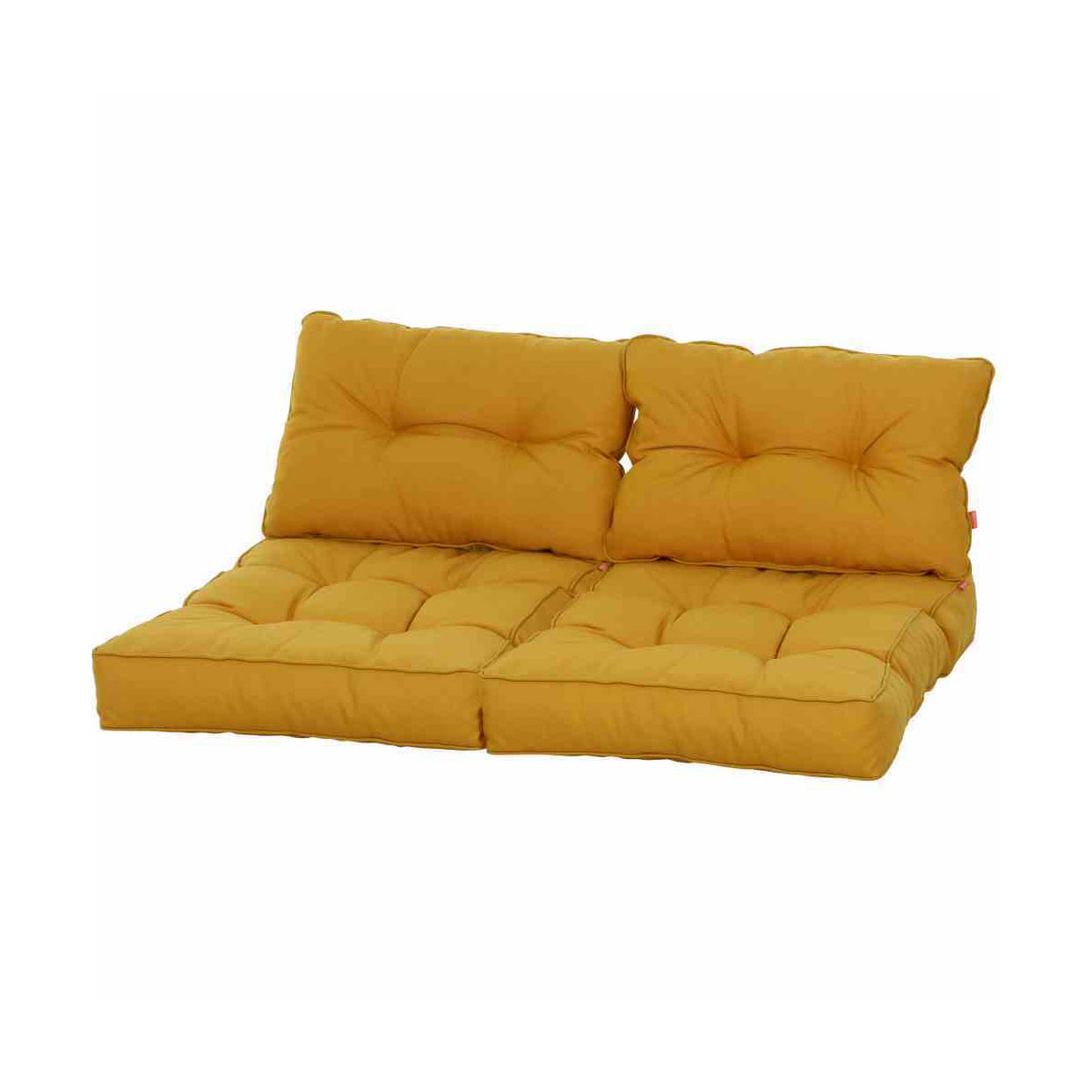 Siena Garden Sitz-/Rückenkissen Almaaz 4-teilig für Euro-Palette gelb Bild 1