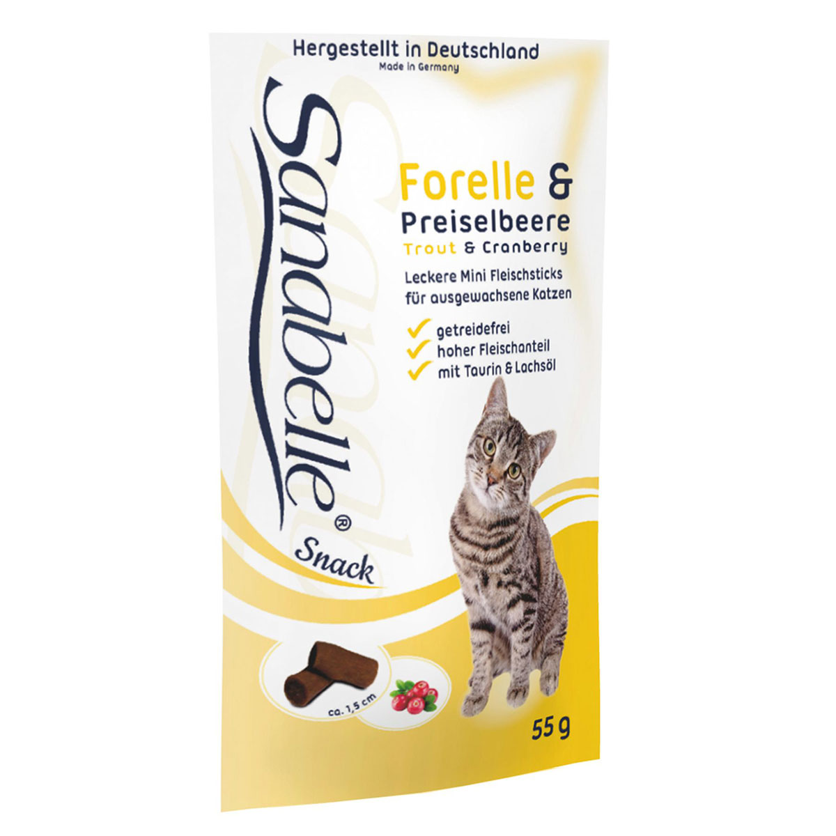 sanabelle Snack Forelle und Preiselbeere 55g