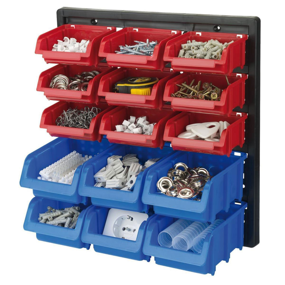 Tood Sichtlagerkasten-Set blau-rot 16-teilig Bild 1