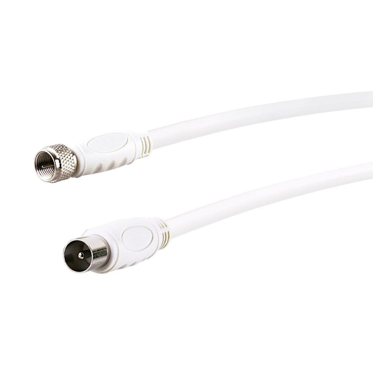 Schwaiger SAT-/Antennen-Adapterkabel weiß 5 m Bild 2