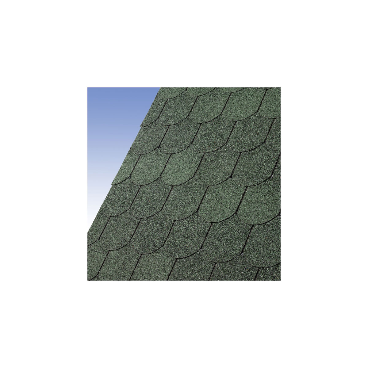 Karibu  Schindeln Biberschw dunkelgrün 3 m²