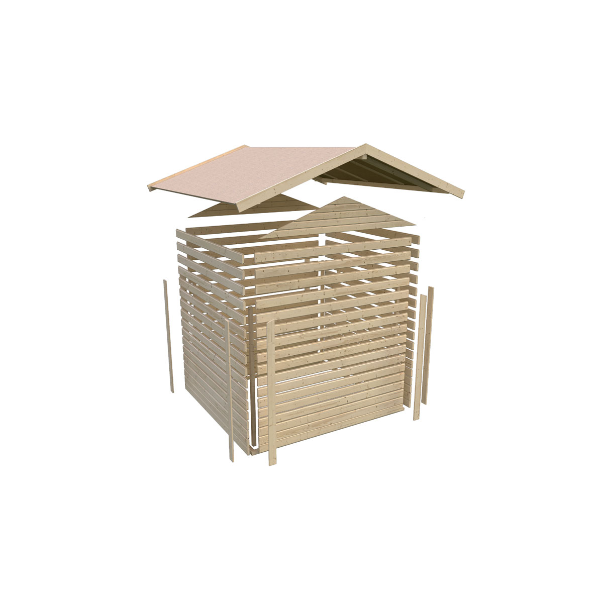 Karibu BBH Amberg 4 terragrau Bild 10