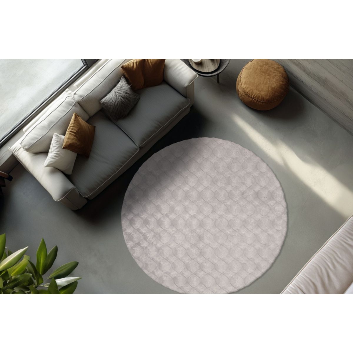 Royal Glow 825 Grau 120cm x 120cm Bild 5