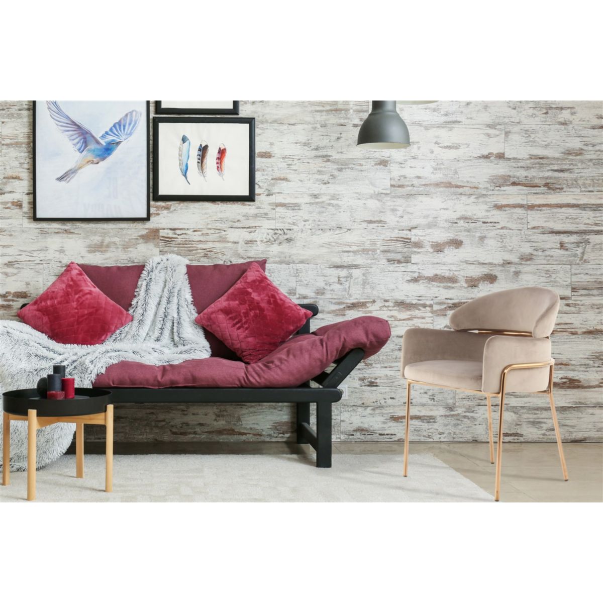 Stuhl Corey 125 Braun rosegold Bild 5