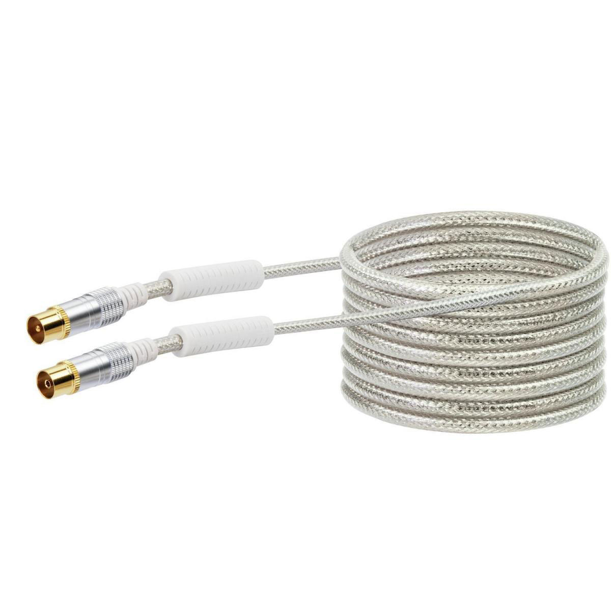 Schwaiger Antennenkabel 110 dB 15 m transparent-white