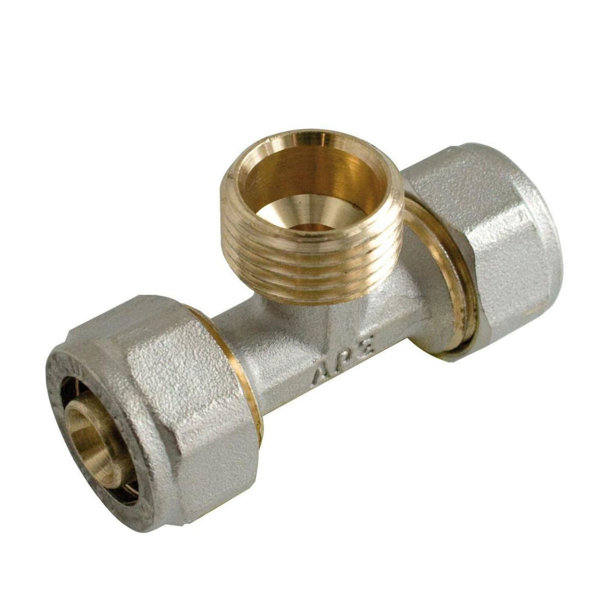 Kirchhoff T-Übergangsstück 16 mm x ½ AG x 16 mm für MSVR